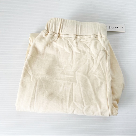 Vitamin A NWT Ecosoft Joggers Ecru, S - Picture 8 of 9
